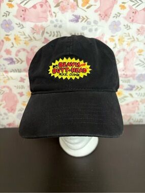 Beavis and Butt-Head Embroidered Black Baseball SnapBack hat 2017 Viacom NWT